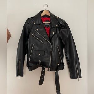 Straight to Hell commando Vegan leather jacket